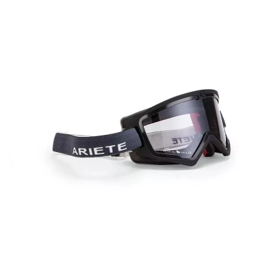 ARIETE Кроссовые очки (маска) MUDMAX RACER - BLACK-GREY STRAP (moto parts) фото в интернет-магазине FrontFlip.Ru