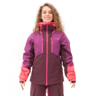 Dragonfly Куртка горнолыжная утепленная Gravity Premium Woman Purple-Brown 2023 фото в интернет-магазине FrontFlip.Ru