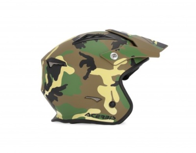Шлем Acerbis JET ARIA Green/Brown фото в интернет-магазине FrontFlip.Ru