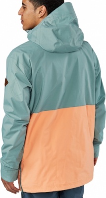 Куртка-анорак 10к/10к DAKINE CLARK ANORAK COASTAL/MELON фото в интернет-магазине FrontFlip.Ru