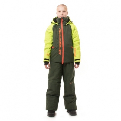 Dragonfly Куртка утепленная Gravity TEENAGER Green - Orange 2023 фото в интернет-магазине FrontFlip.Ru