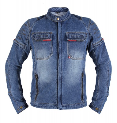 Куртка мужская INFLAME VEGAS хлопок+арамид, цвет синий фото в интернет-магазине FrontFlip.Ru