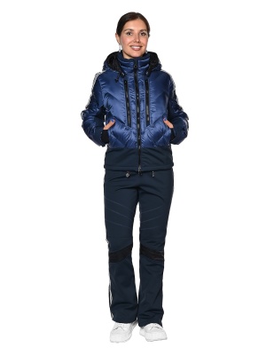 SNOW HEADQUARTER Зимняя куртка женская B-096 Сиреневый фото в интернет-магазине FrontFlip.Ru