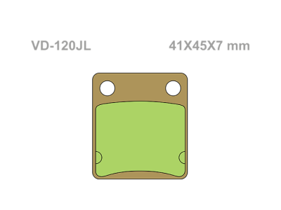 VESRAH Тормозные колодки  VD-120JL фото в интернет-магазине FrontFlip.Ru
