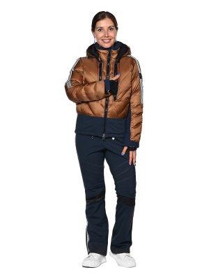 SNOW HEADQUARTER Зимняя куртка женская B-096 Песочный фото в интернет-магазине FrontFlip.Ru