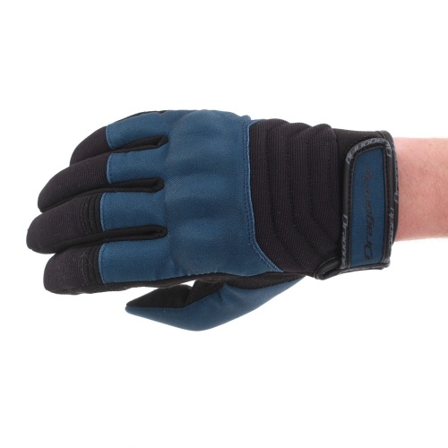 DRAGONFLY Перчатки DF QUAD Black-Arctic Blue фото в интернет-магазине FrontFlip.Ru