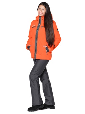 SNOW HEADQUARTER Горнолыжный костюм женский B-8858 Оранжевый фото в интернет-магазине FrontFlip.Ru