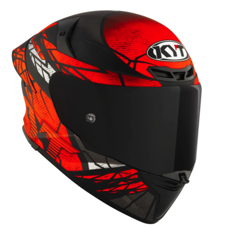 [KYT] Мотошлем TT-REVO COMBUSTION ORANGE, цвет Красный Матовый фото в интернет-магазине FrontFlip.Ru
