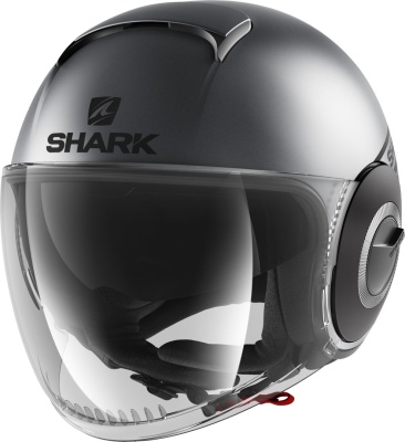 Шлем SHARK NANO STREET NEON MAT Anthracite/Black/Black фото в интернет-магазине FrontFlip.Ru