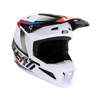 Мотошлем Leatt Moto 2.5 Helmet Black/White фото в интернет-магазине FrontFlip.Ru
