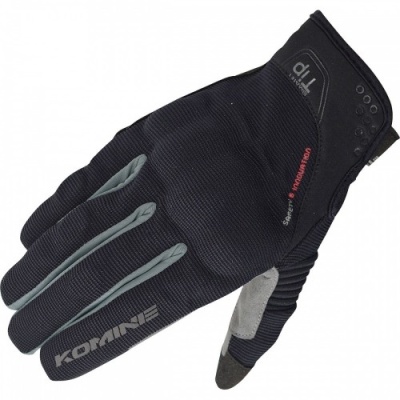 Перчатки Komine GK-183 Black фото в интернет-магазине FrontFlip.Ru