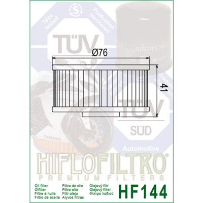 HIFLOFILTRO Масляные фильтры (HF144) фото в интернет-магазине FrontFlip.Ru