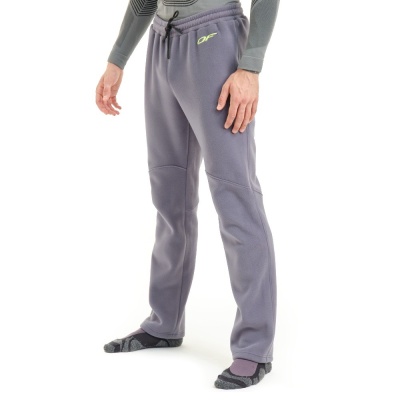Dragonfly Мужские флисовые брюки Level. Gray Lemon фото в интернет-магазине FrontFlip.Ru