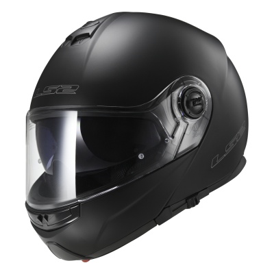 Шлем с двойным стеклом для снегохода и квадроцикла LS2 FF325 STROBE SNOW Solid черный матовый фото в интернет-магазине FrontFlip.Ru