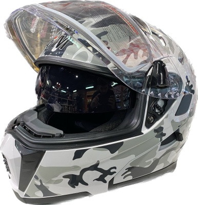 Шлем для снегохода AIM 906 Camouflage Glossy фото в интернет-магазине FrontFlip.Ru