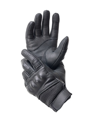 STARKS Мотоперчатки (кожа) Alfard, черный фото в интернет-магазине FrontFlip.Ru
