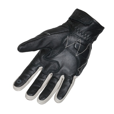 [RUSH] Перчатки STRIKE кожа, цвет Черный/Белый фото в интернет-магазине FrontFlip.Ru