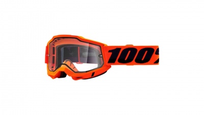Очки 100% accuri 2 enduro goggle neon orange / clear dual lens фото в интернет-магазине FrontFlip.Ru