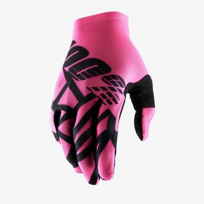 Мотоперчатки 100% Celium 2 Glove Neon Pink/Black фото в интернет-магазине FrontFlip.Ru