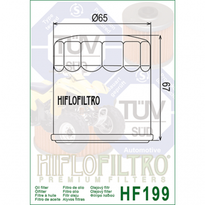 HIFLOFILTRO Масляные фильтры (HF199) фото в интернет-магазине FrontFlip.Ru