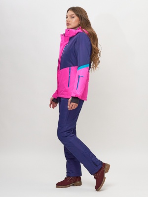 Горнолыжный костюм женский розового цвета 051901R фото в интернет-магазине FrontFlip.Ru