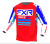 FXR MX Футболка Clutch Pro MX Jersey Red/Royal Blue/White фото в интернет-магазине FrontFlip.Ru