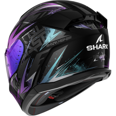 Шлем Shark D-SKWAL 3 BLAST-R Black/Green/Glitter фото в интернет-магазине FrontFlip.Ru
