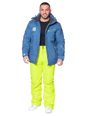 SNOW HEADQUARTER Снегоходный костюм мужской A-8652 Лимонно-синий фото в интернет-магазине FrontFlip.Ru