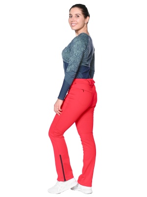 SNOW HEADQUARTER Горнолыжные брюки женские D-022 Красный фото в интернет-магазине FrontFlip.Ru