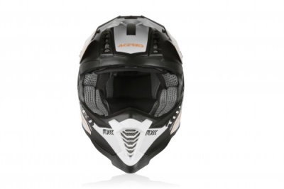 Шлем Acerbis X-RACER VTR White/Black фото в интернет-магазине FrontFlip.Ru
