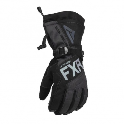 Перчатки FXR Attack Lite Black/Char фото в интернет-магазине FrontFlip.Ru