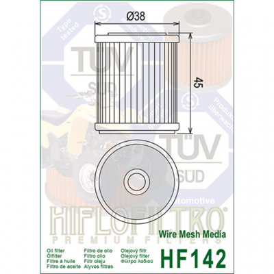 HIFLOFILTRO Масляные фильтры (HF142) фото в интернет-магазине FrontFlip.Ru