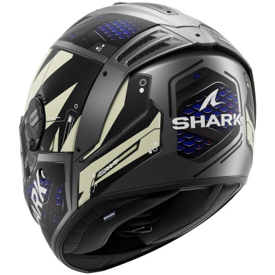 Шлем Shark SPARTAN RS STINGREY MAT Antracite/Antracite/Blue фото в интернет-магазине FrontFlip.Ru