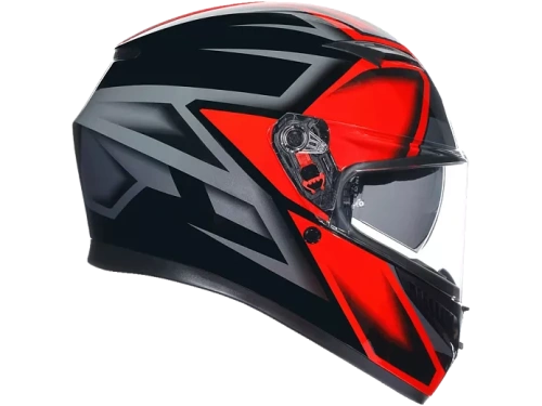 AGV Шлем K-3 E2206 COMPOUND BLACK/RED фото в интернет-магазине FrontFlip.Ru