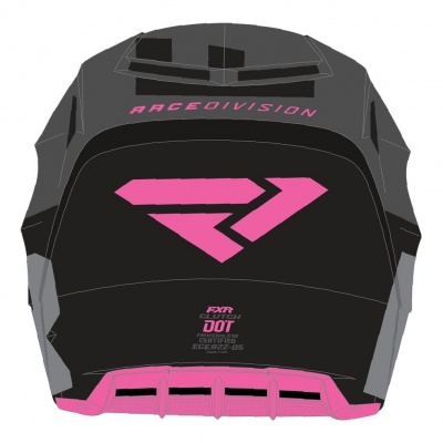 Шлем FXR Clutch Evo Black/Char/Elec Pink фото в интернет-магазине FrontFlip.Ru