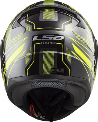 LS2 Мотошлем FF353 RAPID CARRERA черно-желтый фото в интернет-магазине FrontFlip.Ru