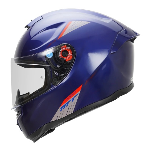 Шлем MT HUMMER SOLID A7 Gloss Blue фото в интернет-магазине FrontFlip.Ru