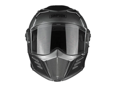 SIMPSON Шлем DARKSOME GUNMETAL фото в интернет-магазине FrontFlip.Ru