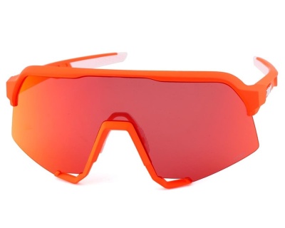 Очки спортивные 100% S3 Soft Tact Neon Orange / HIPER Red Multilayer Mirror Lens фото в интернет-магазине FrontFlip.Ru
