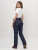 Полукомбинезон брюки горнолыжные женские темно-синего цвета 55221TS фото в интернет-магазине FrontFlip.Ru