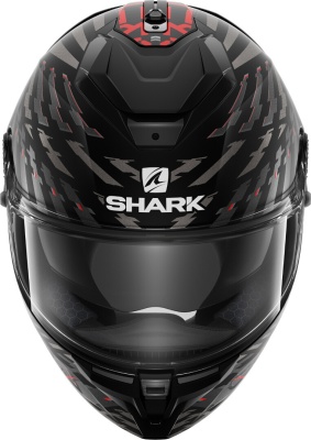 Шлем SHARK SPARTAN GT E-BRAKE BCL. MICR. MAT Black/Grey/Red фото в интернет-магазине FrontFlip.Ru