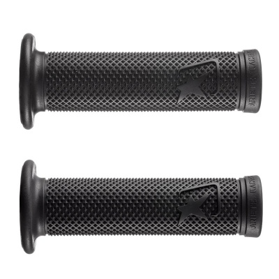 [ARIETE] Ручки руля (комплект) Aries 22-25мм/125мм, открытые, цвет Черный фото в интернет-магазине FrontFlip.Ru