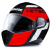 BLAUER Шлем Force One 800 Black/Red/White Matt фото в интернет-магазине FrontFlip.Ru