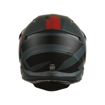 Шлем кроссовый O'NEAL 3Series VERTICAL черный/красный фото в интернет-магазине FrontFlip.Ru