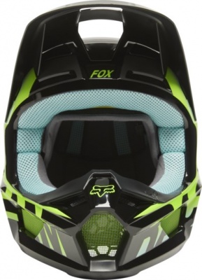 Мотошлем Fox V1 Trice Helmet Teal фото в интернет-магазине FrontFlip.Ru