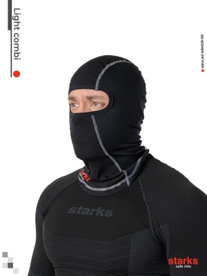 Подшлемник STARKS LIGHT COMBI (черный) фото в интернет-магазине FrontFlip.Ru