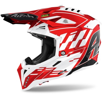 AIROH шлем кросс AVIATOR 3 RAMPAGE RED GLOSS фото в интернет-магазине FrontFlip.Ru