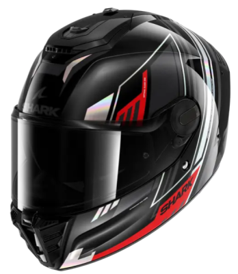 Шлем Shark SPARTAN RS BYRHON Black/Iridium Red/Black фото в интернет-магазине FrontFlip.Ru