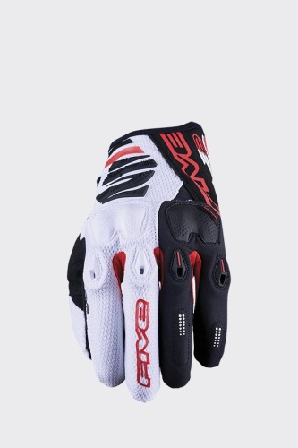FIVE Перчатки E2 white/black/red фото в интернет-магазине FrontFlip.Ru