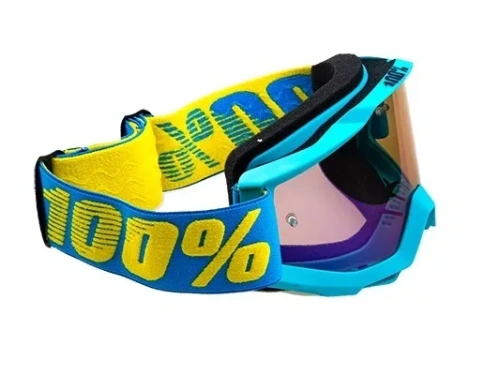 Очки кроссовые 100% STRATA MX Replica Light Blue фото в интернет-магазине FrontFlip.Ru